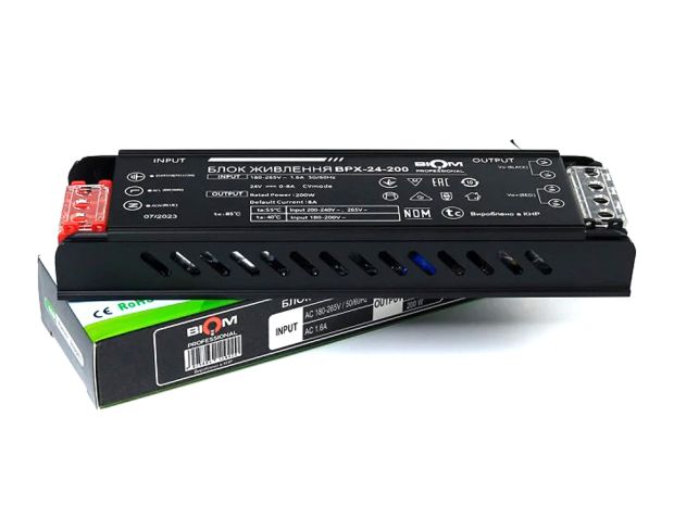 Блок живлення BIOM Professional 24В 8А/200Вт, Світлина 2