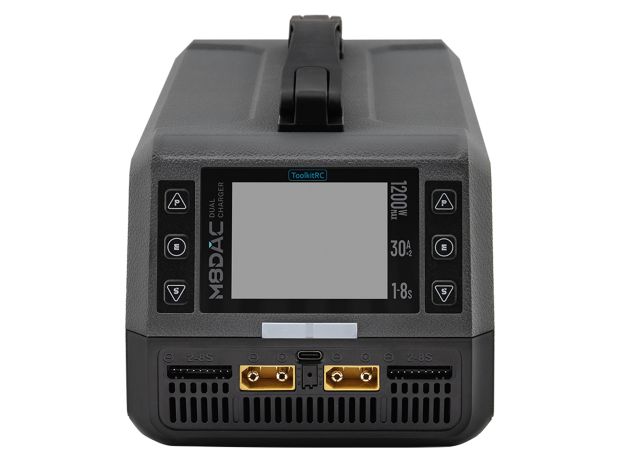Зарядний пристрій ToolkitRC M8DAC 1200W 2x30A, Світлина 4