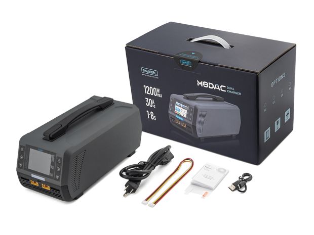 Зарядний пристрій ToolkitRC M8DAC 1200W 2x30A, Світлина 6