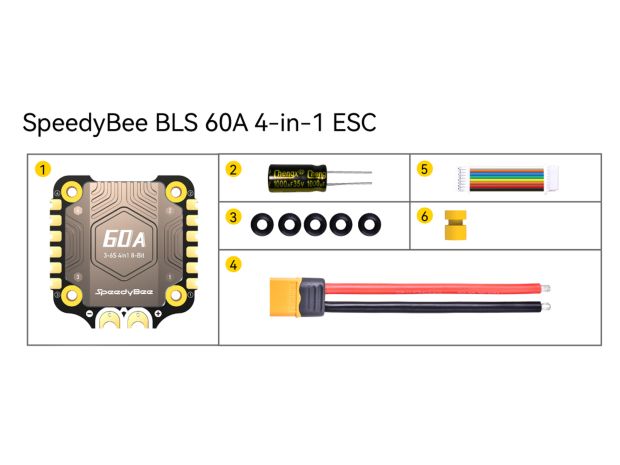 Регулятор безколекторний 4в1 SpeedyBee BLS 60A (BLHeli_S), Світлина 7