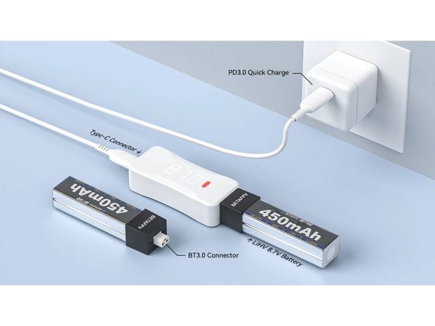 USB зарядний пристрій BetaFPV для 2S LiHV (BT3.0), Світлина 3