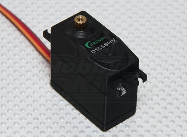 Сервомеханізм цифровий Corona DS558HV MG High Voltage 58g/12kg/0.20sec (6.0В), Світлина 1