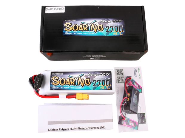 Акумулятор Gens Ace Soaring 2700mAh 3S 30C (G-Tech), Світлина 3