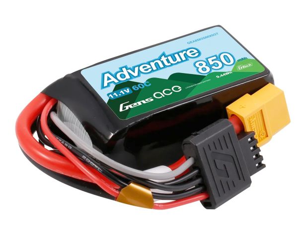 Акумулятор Gens Ace Adventure 850mAh 3S 60C (G-Tech), Фото ware-image.php