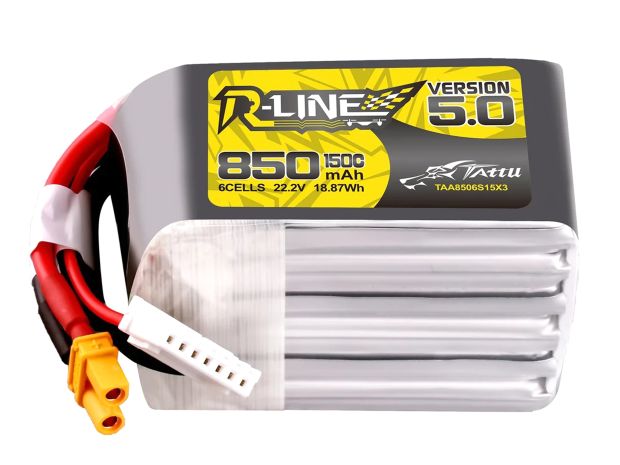 Акумулятор TATTU R-Line V5.0 850mAh 6S 150C, Фото ware-image.php