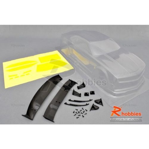 1/10 CHEVROLET Camaro Transformer Bumble Bee PVC Transparent 180mm RC Car Body, Світлина 2