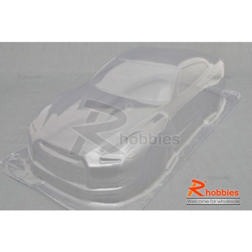 1/10 RC On-Road Car Nissan GTR PVC Transparent 180mm Body with Light Box, Rear Spoiler & Masking Tap, Світлина 3