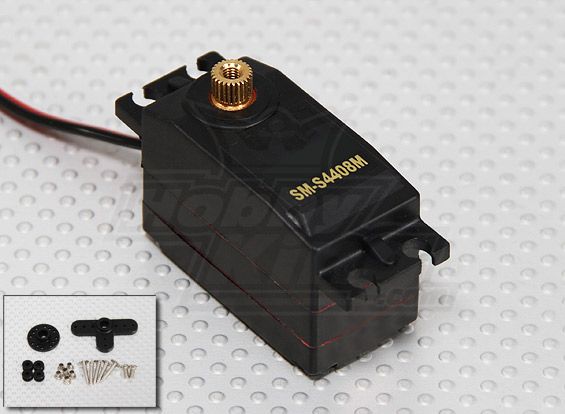 Сервомеханізм цифровий SM-S4408M 51g/7.0kg/0.13sec (4.8В), Світлина 1