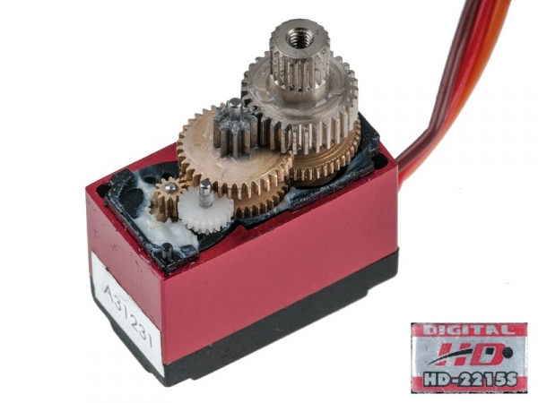 Сервомеханізм цифровий Power HD-2215S (MG) 14.2g/2.2kg/0.12sec (4.8V) (світлина #6)