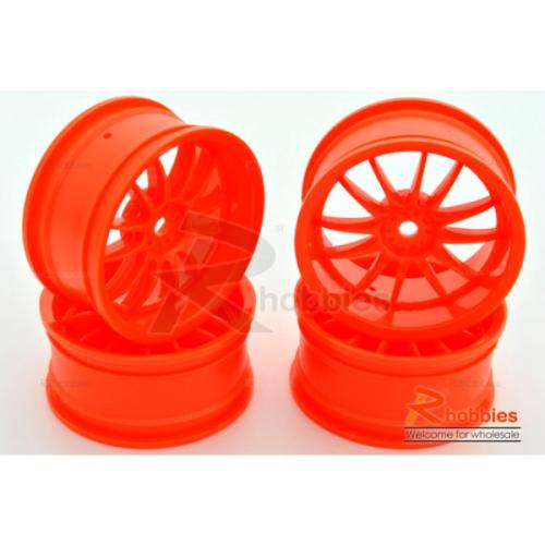 Комплект дисків коліс для шосейних автомоделей 1/10 (зелені) (світлина #2)