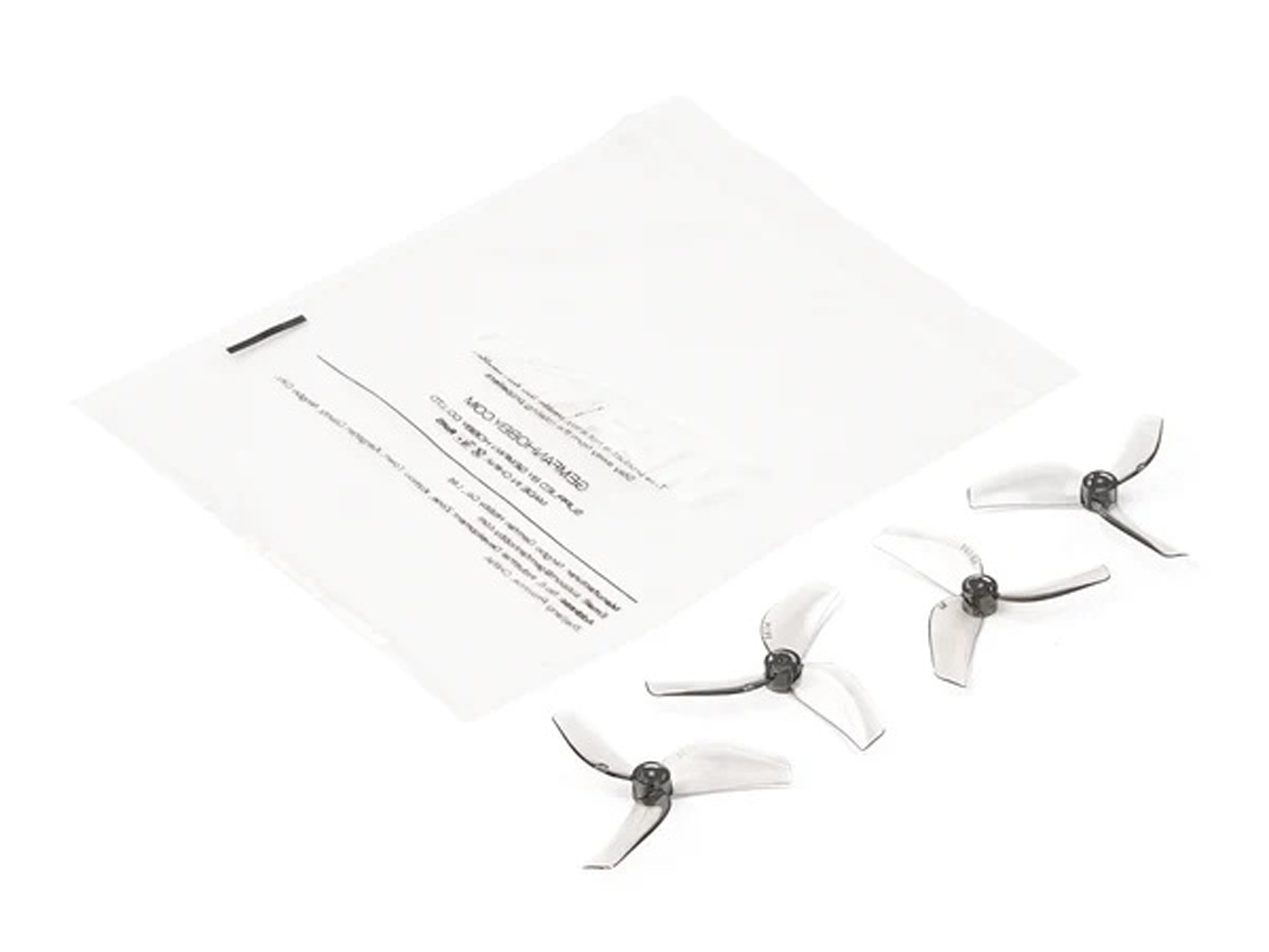 Комплект пропелерів BetaFPV Gemfan 1614 40мм Transparent Gray (вал 1.0мм), Світлина 2