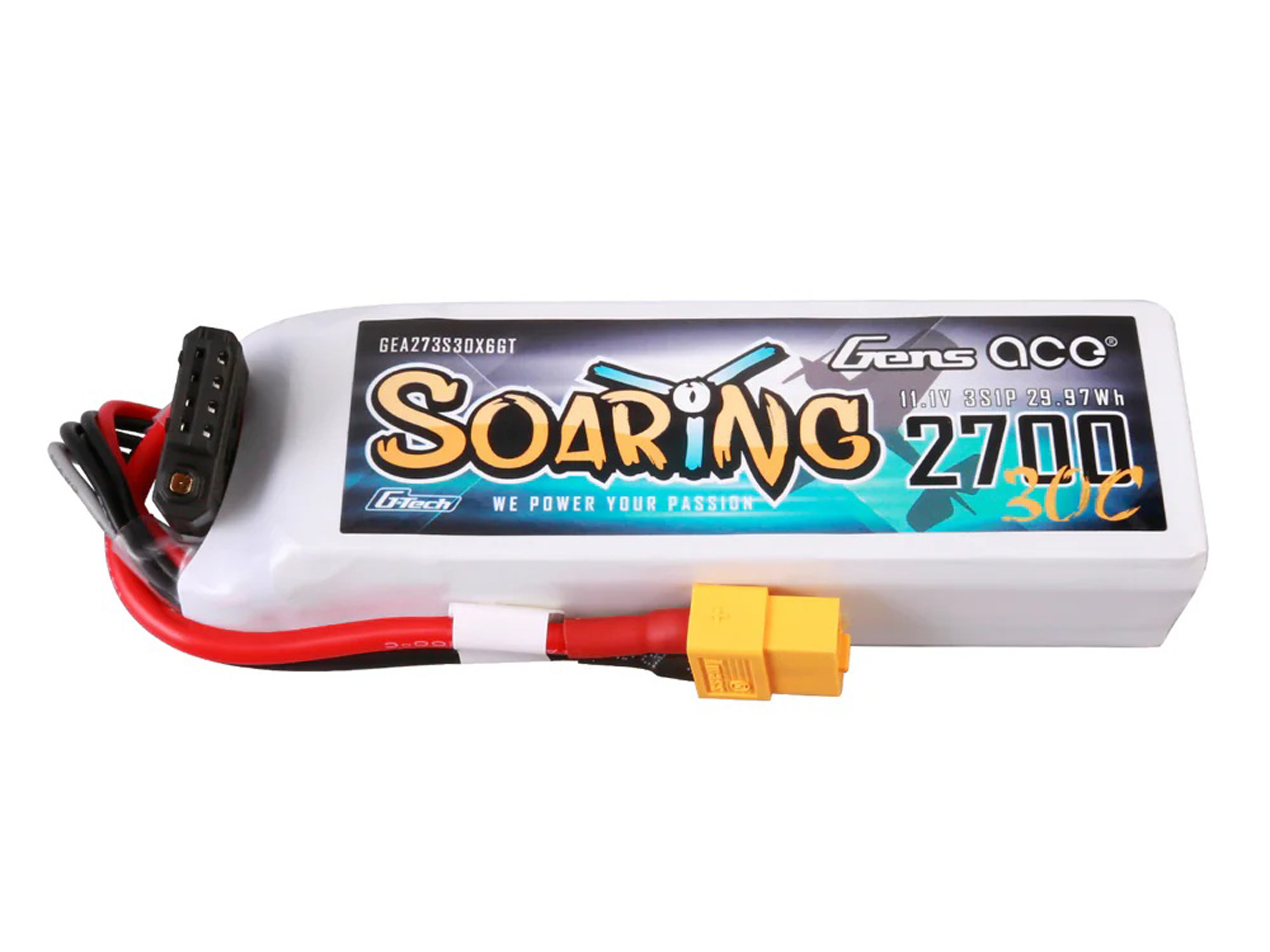 Акумулятор Gens Ace Soaring 2700mAh 3S 30C (G-Tech), Світлина 1