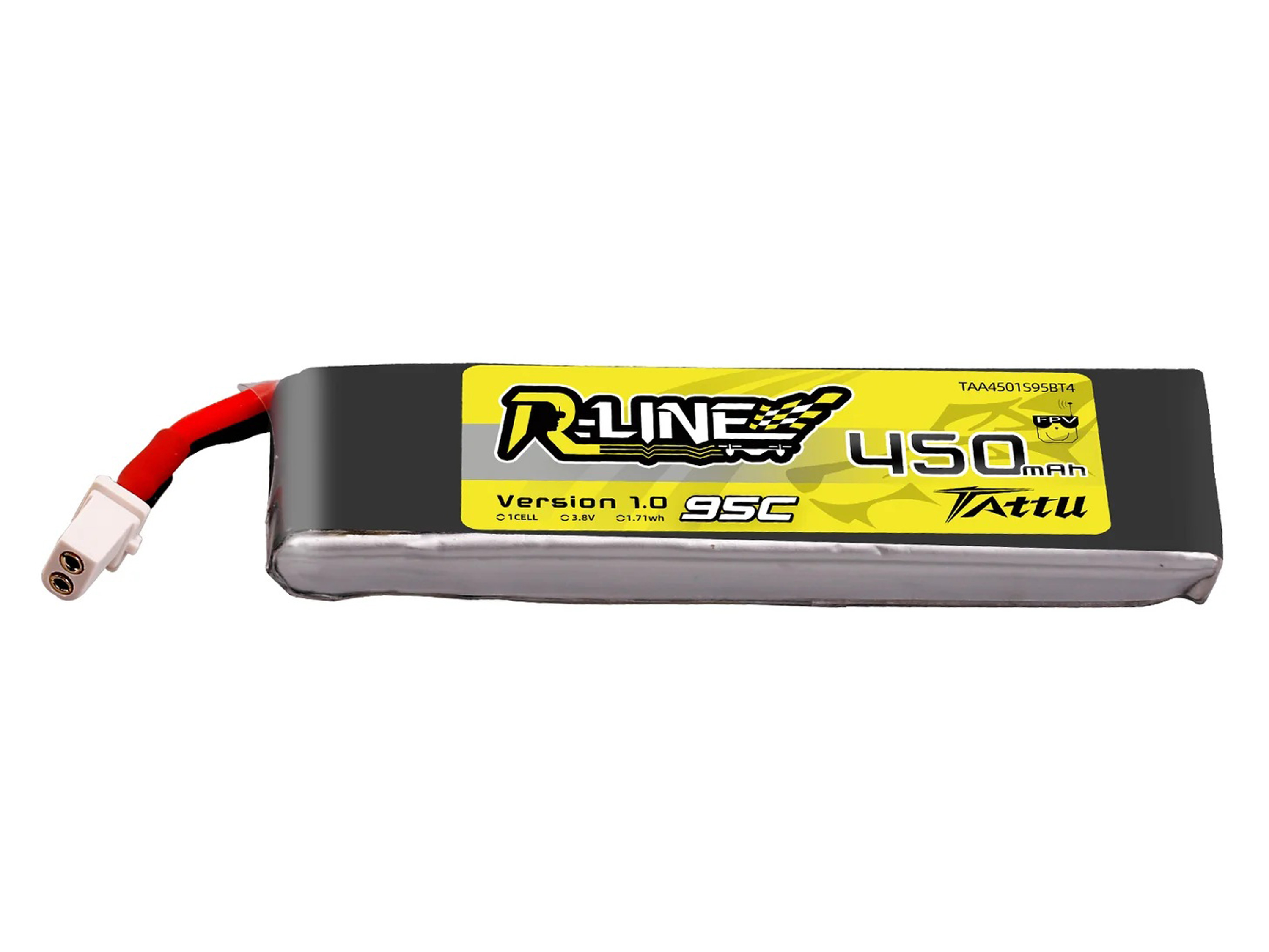 Акумулятор TATTU R-Line HV 450mAh 1S 95C, Світлина 1