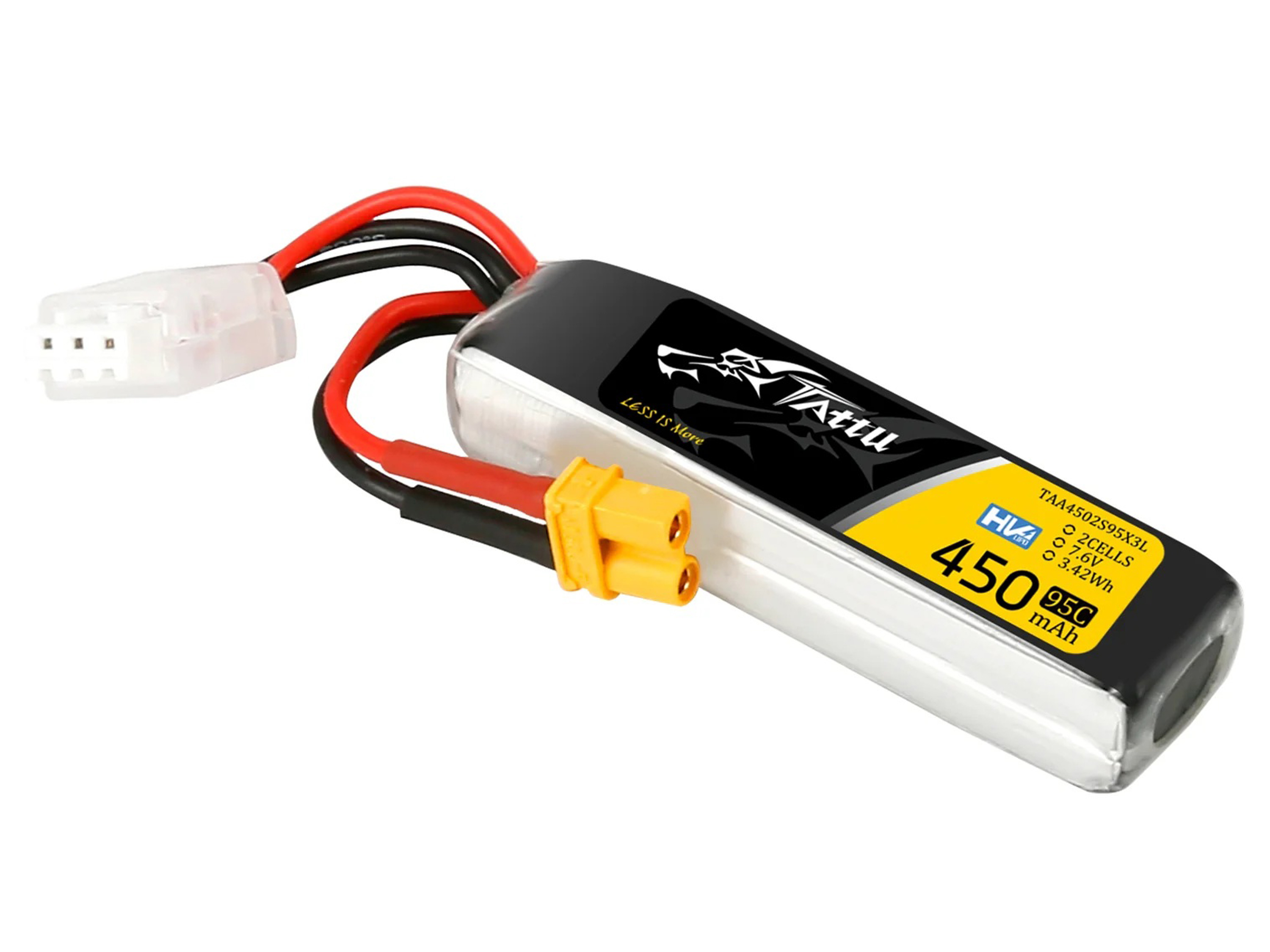Акумулятор Gens Ace TATTU HV 450mAh 2S 95C , Світлина 3