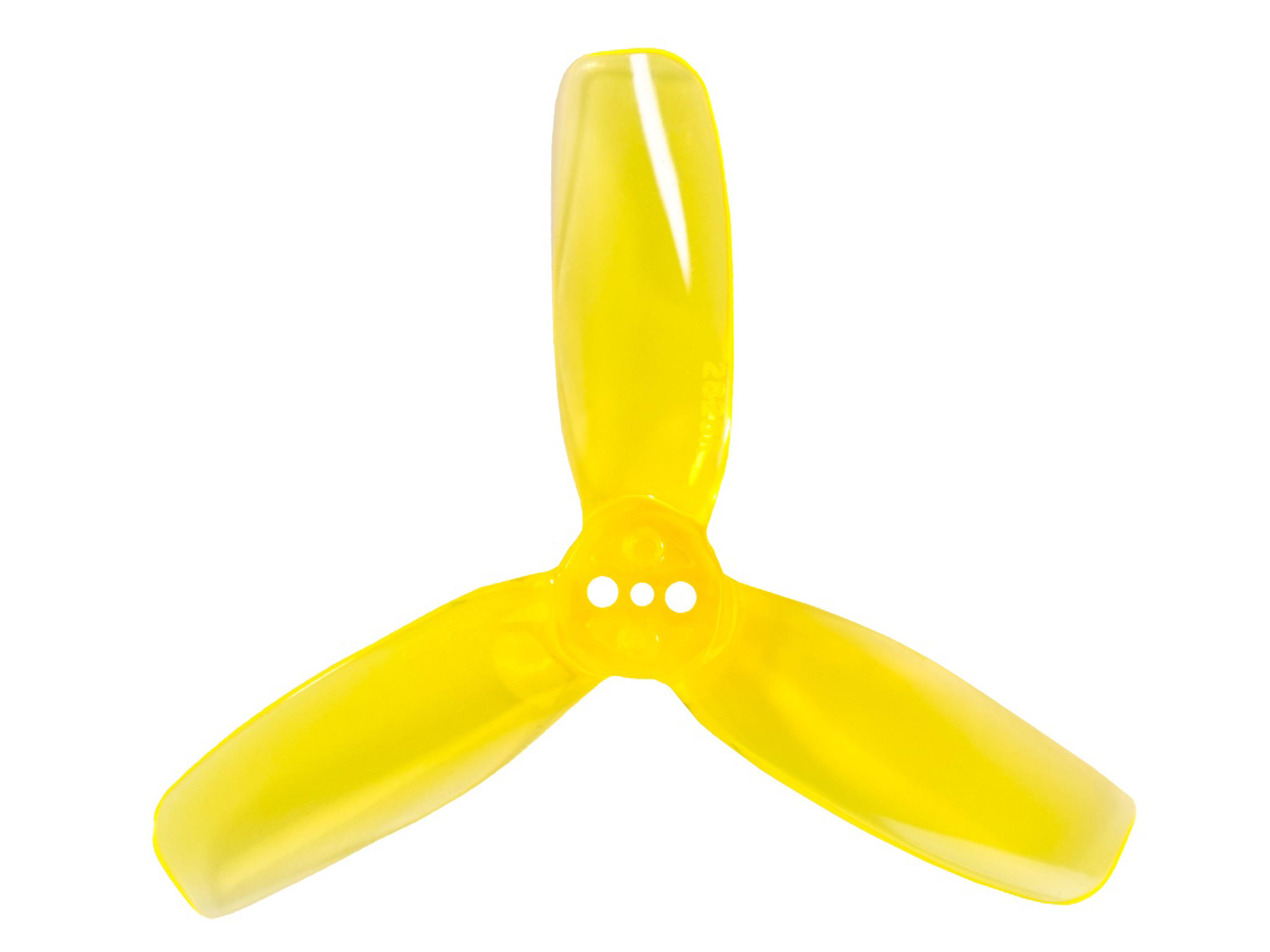 Комплект пропелерів Gemfan DYH 2828-3 Yellow (вал 1.5мм), Світлина 2