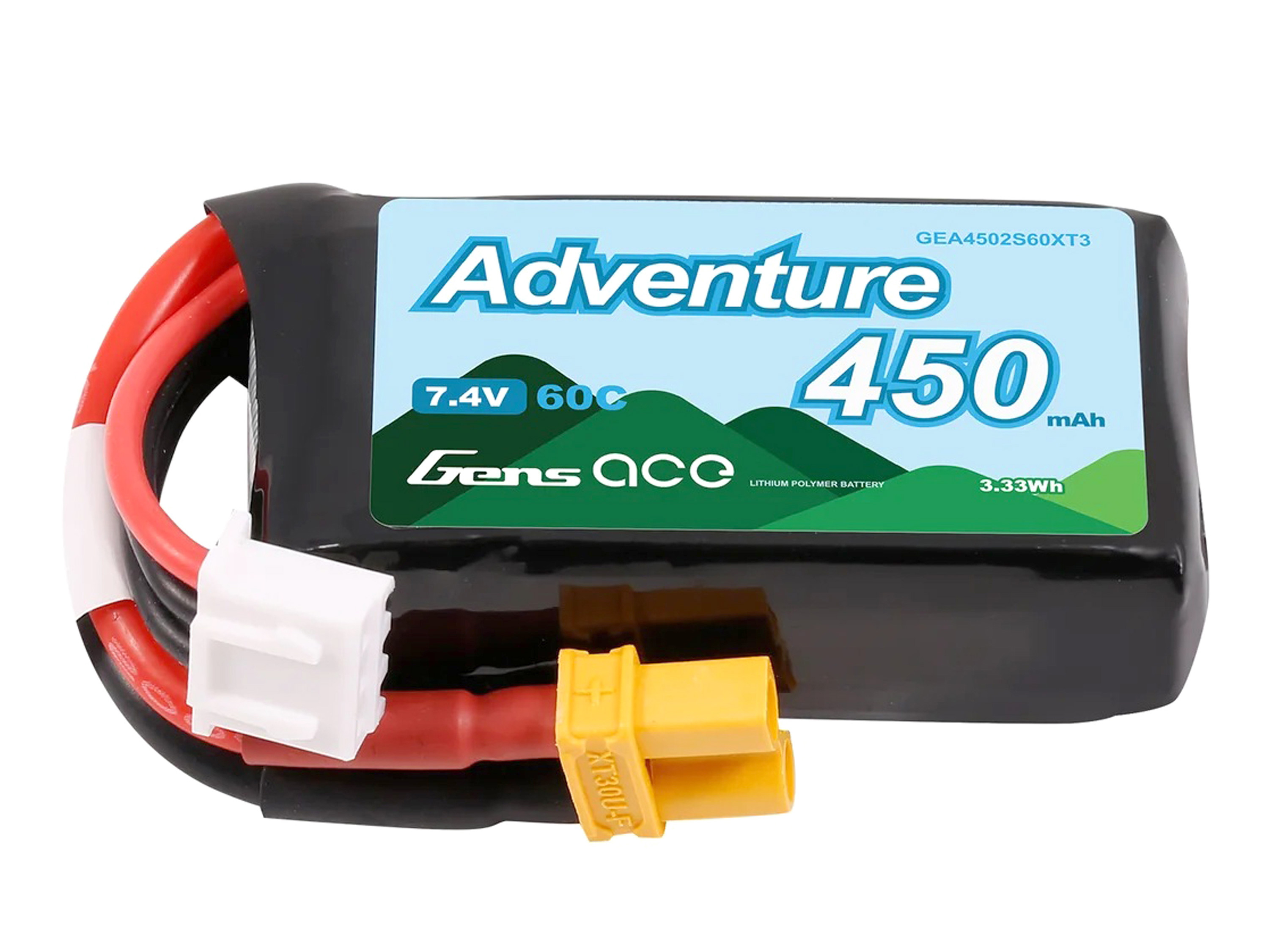 Акумулятор Gens Ace Adventure 450mAh 2S 60C , Світлина ware-image.php
