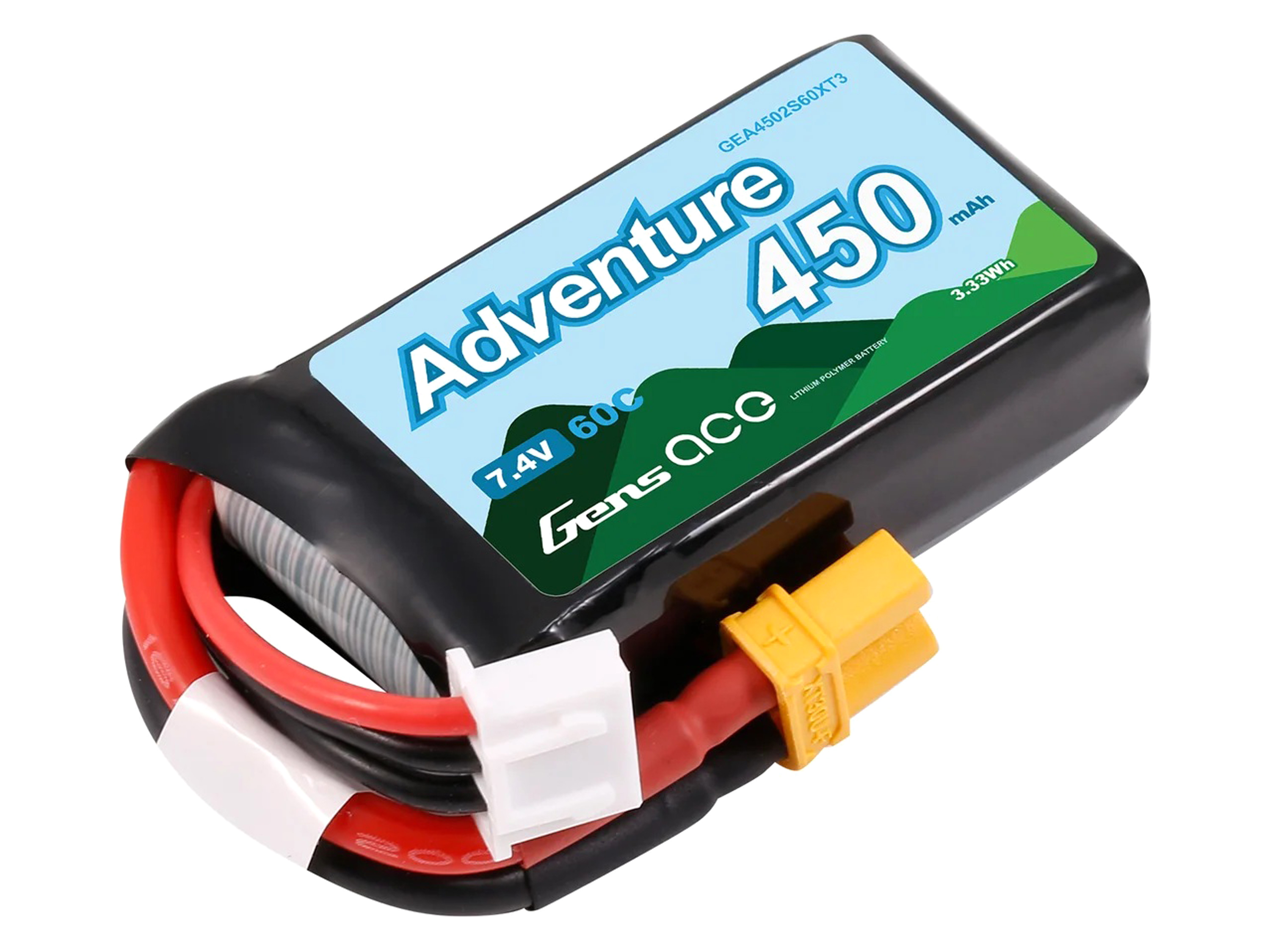 Акумулятор Gens Ace Adventure 450mAh 2S 60C , Світлина ware-image.php