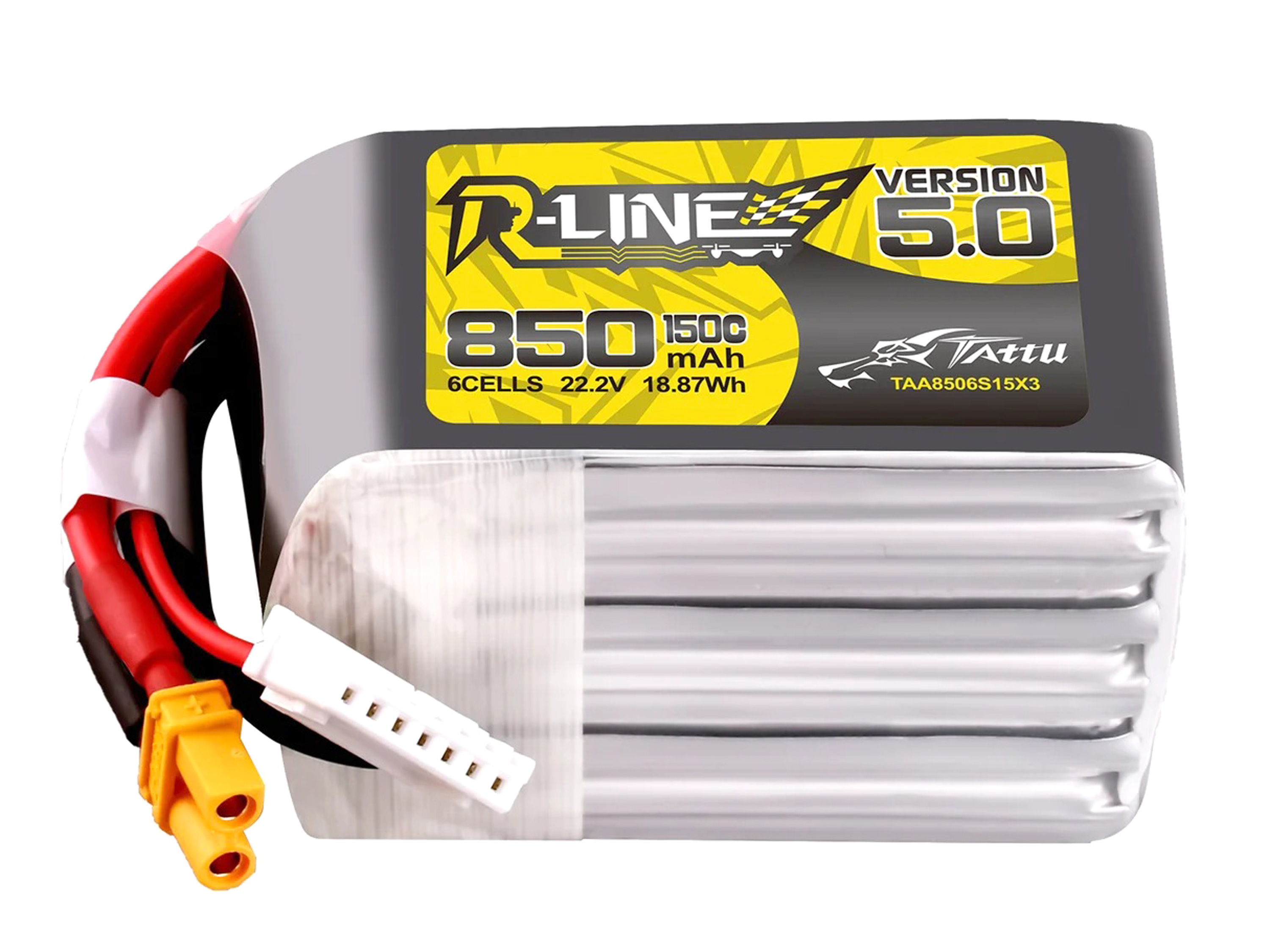 Акумулятор TATTU R-Line V5.0 850mAh 6S 150C, Фото ware-image.php