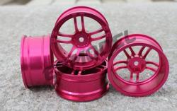 Диски алюмінієві Cmartlink RC 1/10 Drift Wheels Rim (рожеві)