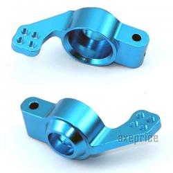 Задние кулаки HSP (алюминий) для автомоделей 1/10 синие (102012)