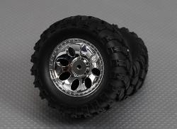 Комплект колес для 1/10 Crawler Meteor 90мм, хекс 12мм (пара)