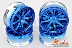Комплект дисков колес для шоссейных автомоделей 1/10 (синие)