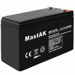 Аккумулятор свинцово-кислотный MastAK MT1270 12V 7A