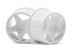 Комплект пластиковых колесных дисков для Q32 (белые, 18x10/18x14мм) 4шт #114286