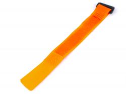 Ремешок (25см) для фиксации аккумулятора на липучке (оранжевий)