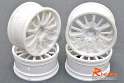 Комплект дисков колес для шоссейных автомоделей 1/10 RC Car (Белые)