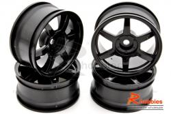 Комплект дисков колес для шоссейных автомоделей 1/10 RC Car (Черные)