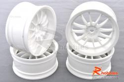 Комплект дисков колес для шоссейных автомоделей 1/10 RC Car (Белые)