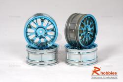 Комплект дисков колес для шоссейных автомоделей 1/10 RC Car (Голубой)