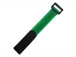Ремешок (25см) для фиксации аккумулятора на липучке (зеленый)