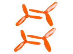 Комплект пропелерів для квадрокоптера 5045 V2 (оранжевий-прозорий)