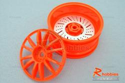Комплект дисков колес для шоссейных автомоделей 1/10 RC Car (Красные)