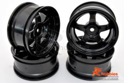 Комплект дисков колес для шоссейных автомоделей 1/10 RC Car (Черные)