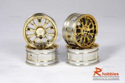 Комплект дисков колес для шоссейных автомоделей 1/10 RC Car (Золотые)