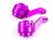 Передний поворотный кулак HSP 102011 (алюминий) 1/10 фиолетовые (пара (фото 2)