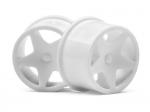 Комплект пластикових колісних дисків для Q32 (білі, 18x10/18x14мм) 4шт #114286