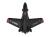 Модель літаючого крила ATOMRC Dolphin 845 чорне (PNP) (фото 2)