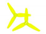 Комплект пропелерів HQProp T3x1.8x3 жовті (вал 1.5мм)