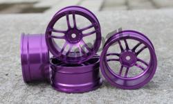 Диски алюмінієві Cmartlink RC 1/10 Drift Wheels Rim (фіолетові)