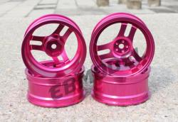 Диски алюмінієві Cmartlink RC 1/10 Drift Wheels Rim (рожеві)
