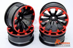 Комплект дисків коліс для шосейних автомоделей 1/10 (чорні)