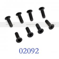 Гвинти з потайними головками для автомоделей 1/10 М3х10мм 8P