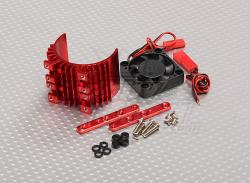 Алюмінієвий радіатор 34мм з кулером (Типорозмір 540, 550)