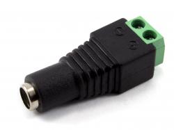 Переходник 2.1мм х 5.5мм (мама) с блока питания на клеммную колодку