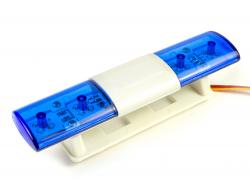 Поліцейська автомобільна світлодіодна мигалка (синій-синій)