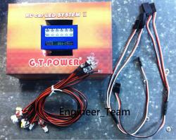 Система освещения из светодиодов для автомоделей 12 LED Smart 1/10 Drift On Road RC Car LED Lighting